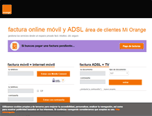 Tablet Screenshot of factura.orange.es