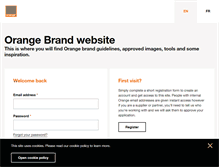 Tablet Screenshot of brand.orange.com