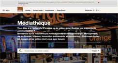 Desktop Screenshot of mediatheque.orange.com