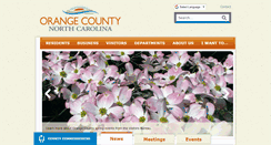 Desktop Screenshot of co.orange.nc.us