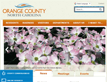 Tablet Screenshot of co.orange.nc.us